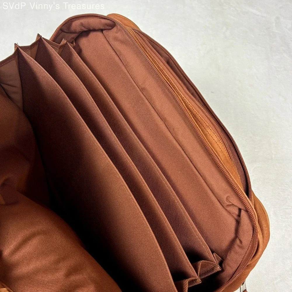 Canyon Outback 90s Absolut Vodka Tan Leather Briefcase Bag NWT